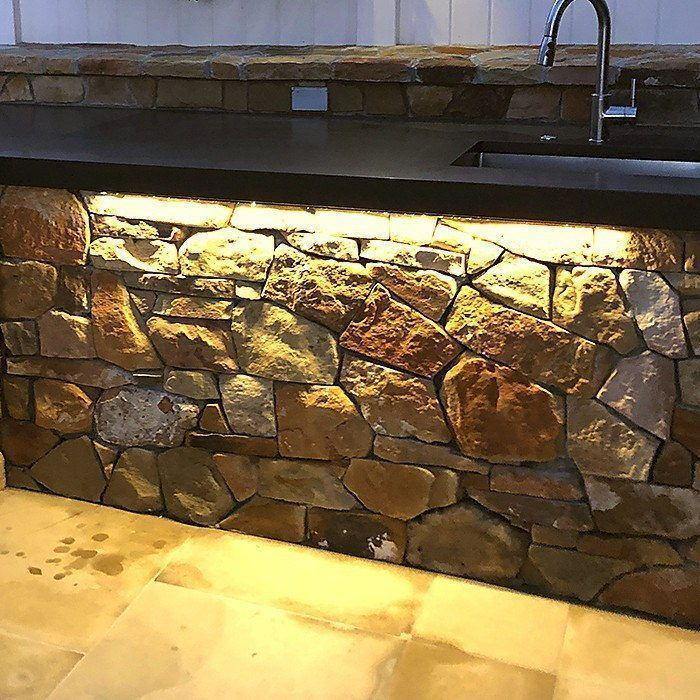 Landscape lighting at night