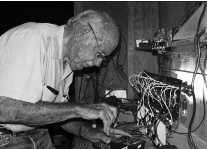 Rudyard Morley wiring a low-voltage lighting transformer