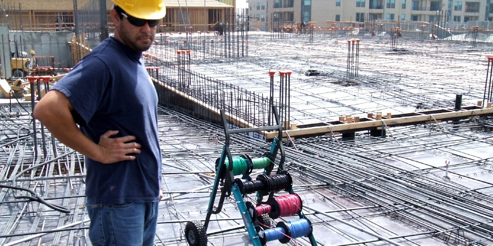LightScaper electrician on a commercial jobsite